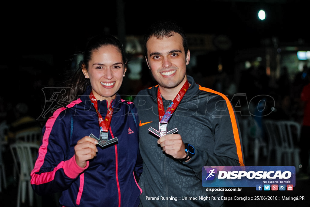 Unimed Night Run: Etapa Coração :: Paraná Running 2016