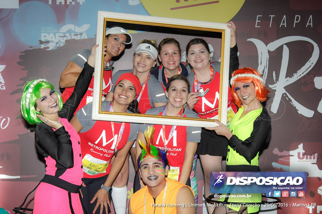 Unimed Night Run: Etapa Coração :: Paraná Running 2016