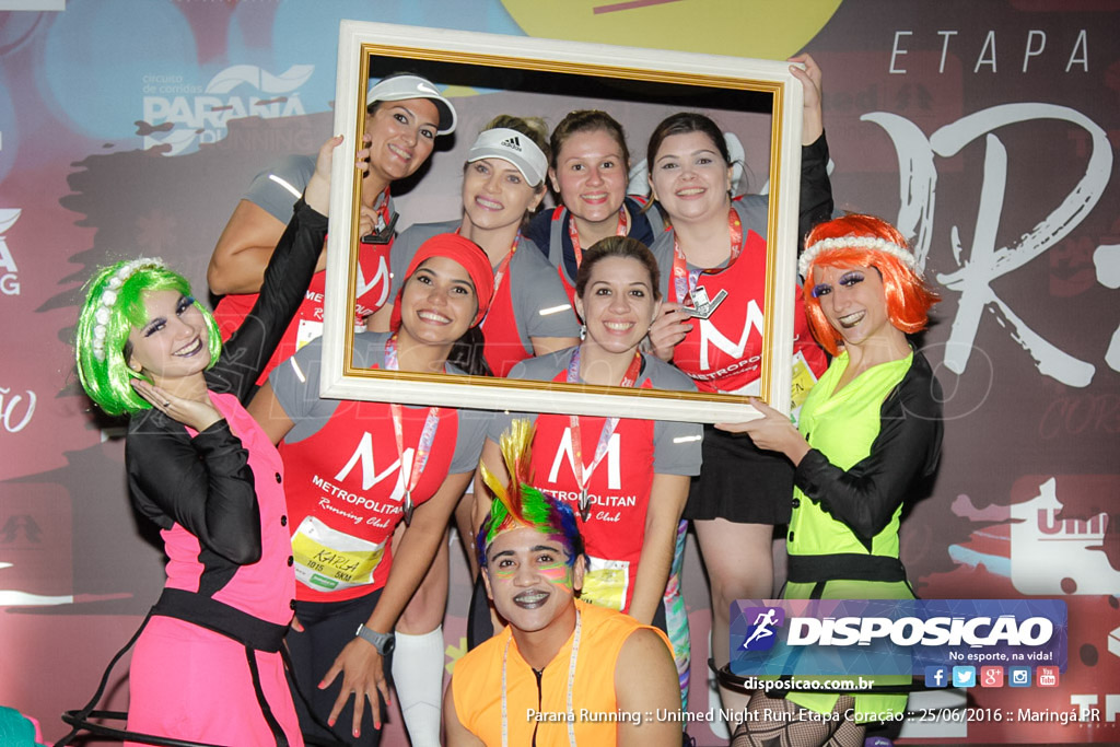 Unimed Night Run: Etapa Coração :: Paraná Running 2016