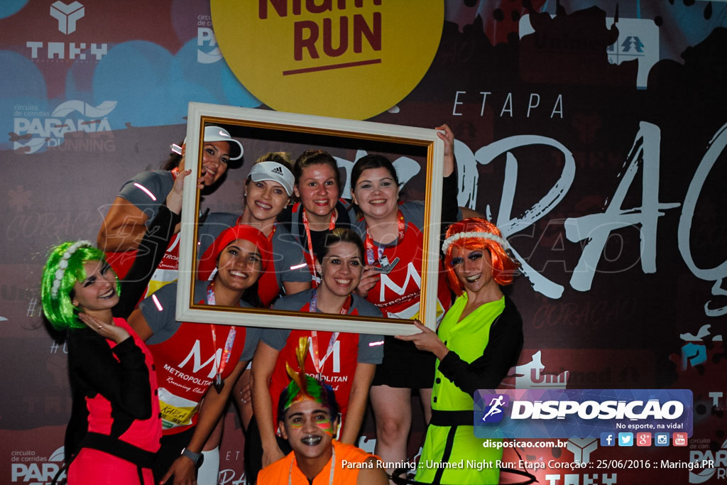 Unimed Night Run: Etapa Coração :: Paraná Running 2016