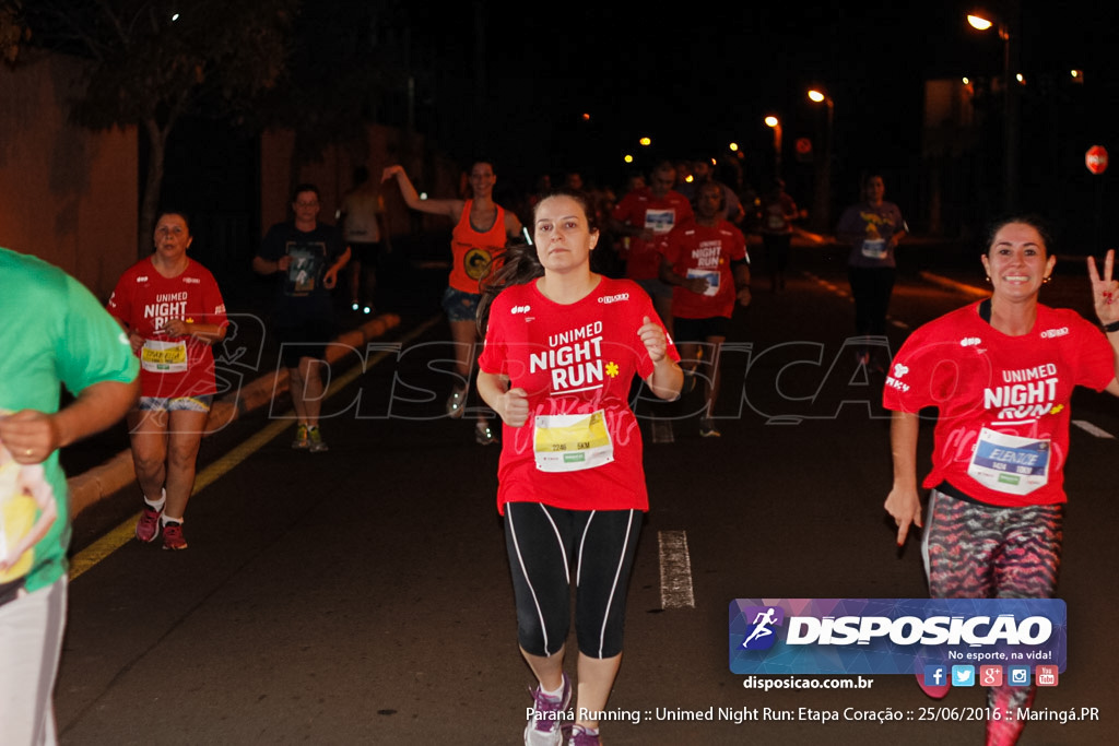 Unimed Night Run: Etapa Coração :: Paraná Running 2016