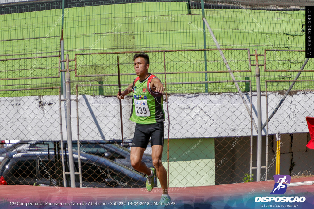 12º CAMP. PARANAENSES DE ATLETISMO SUB-23