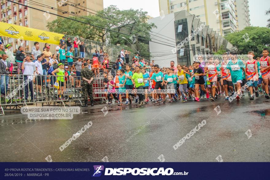 45ª Prova Rústica Tiradentes :: Categorias Menores