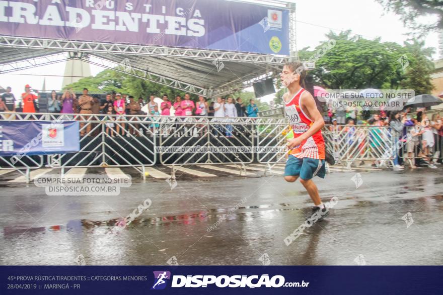 45ª Prova Rústica Tiradentes :: Categorias Menores