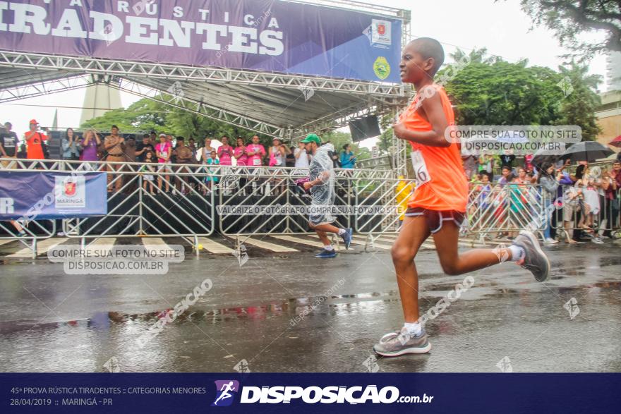 45ª Prova Rústica Tiradentes :: Categorias Menores