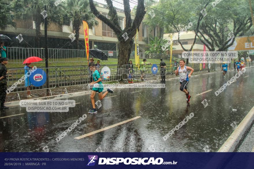 45ª Prova Rústica Tiradentes :: Categorias Menores