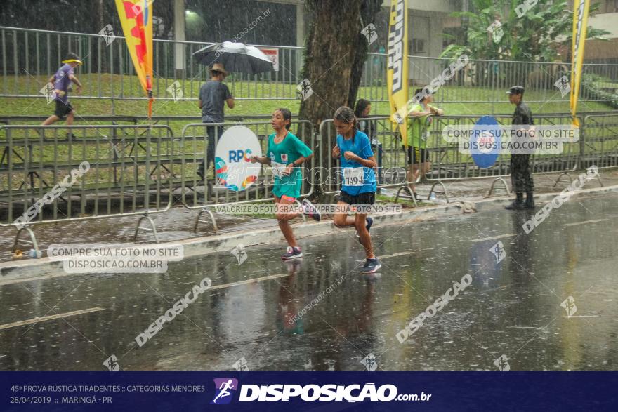 45ª Prova Rústica Tiradentes :: Categorias Menores