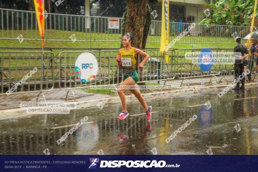 45ª Prova Rústica Tiradentes :: Categorias Menores