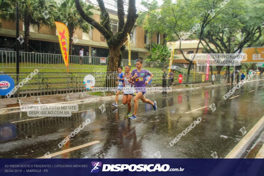 45ª Prova Rústica Tiradentes :: Categorias Menores