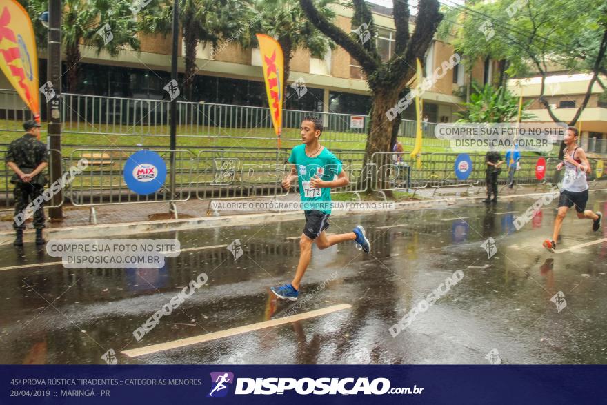 45ª Prova Rústica Tiradentes :: Categorias Menores