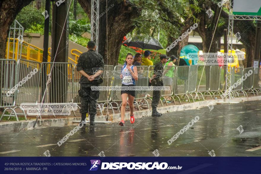 45ª Prova Rústica Tiradentes :: Categorias Menores