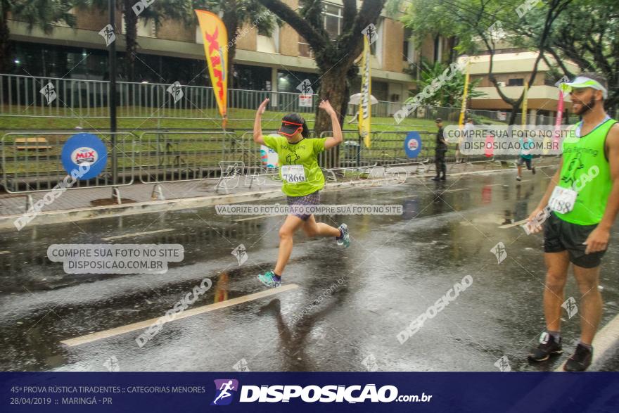 45ª Prova Rústica Tiradentes :: Categorias Menores