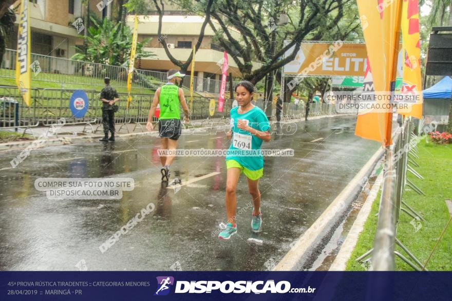 45ª Prova Rústica Tiradentes :: Categorias Menores