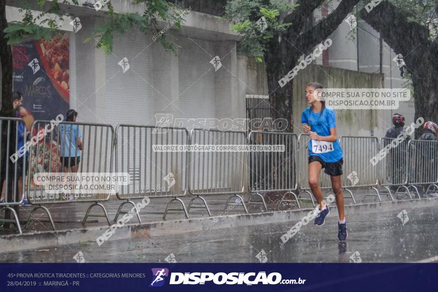 45ª Prova Rústica Tiradentes :: Categorias Menores