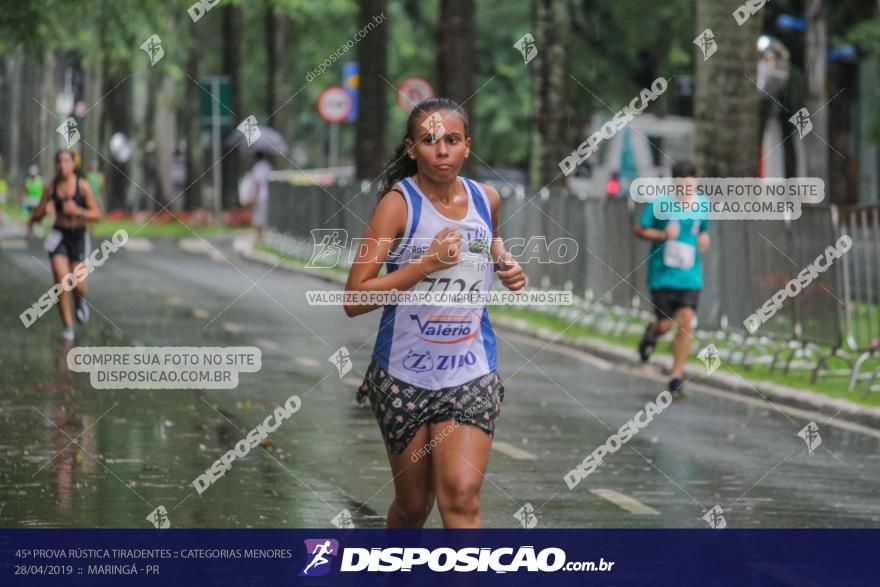 45ª Prova Rústica Tiradentes :: Categorias Menores