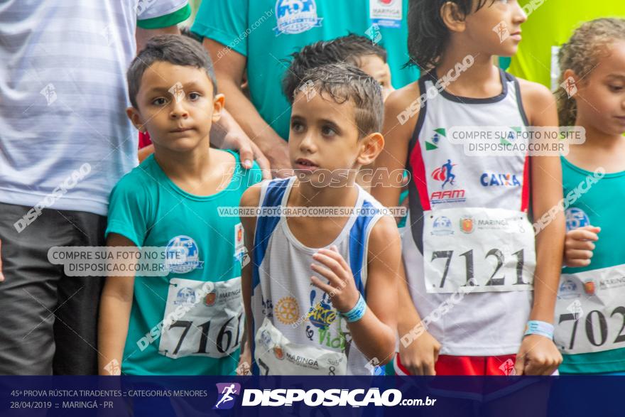 45ª Prova Rústica Tiradentes :: Categorias Menores