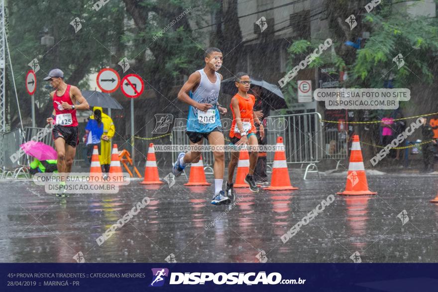 45ª Prova Rústica Tiradentes :: Categorias Menores