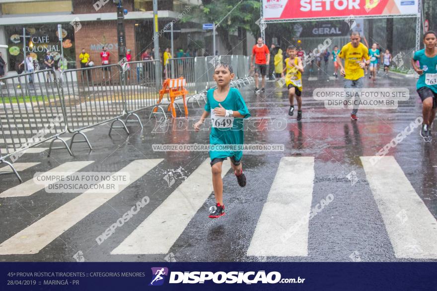 45ª Prova Rústica Tiradentes :: Categorias Menores