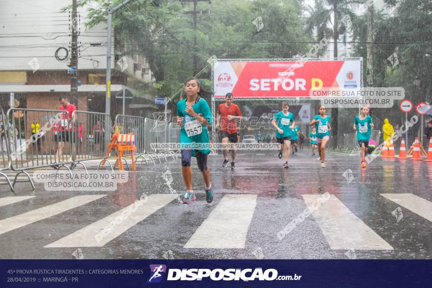 45ª Prova Rústica Tiradentes :: Categorias Menores