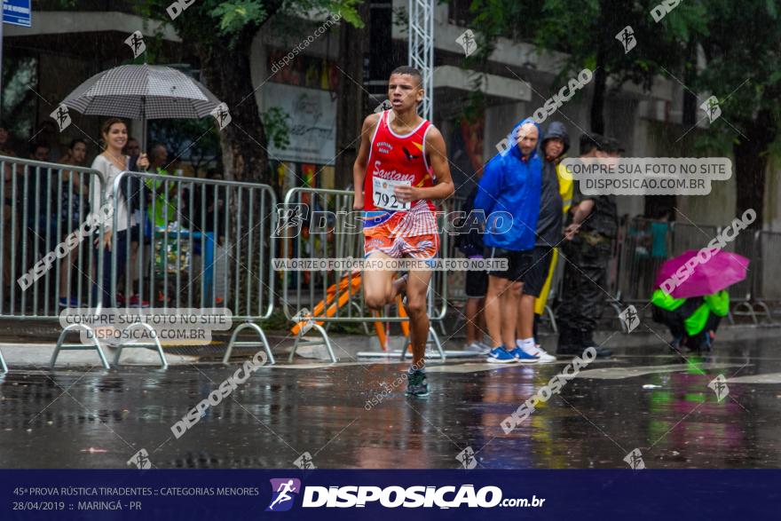 45ª Prova Rústica Tiradentes :: Categorias Menores