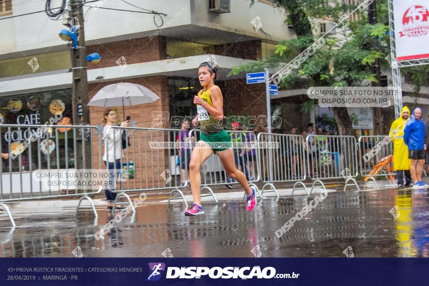 45ª Prova Rústica Tiradentes :: Categorias Menores