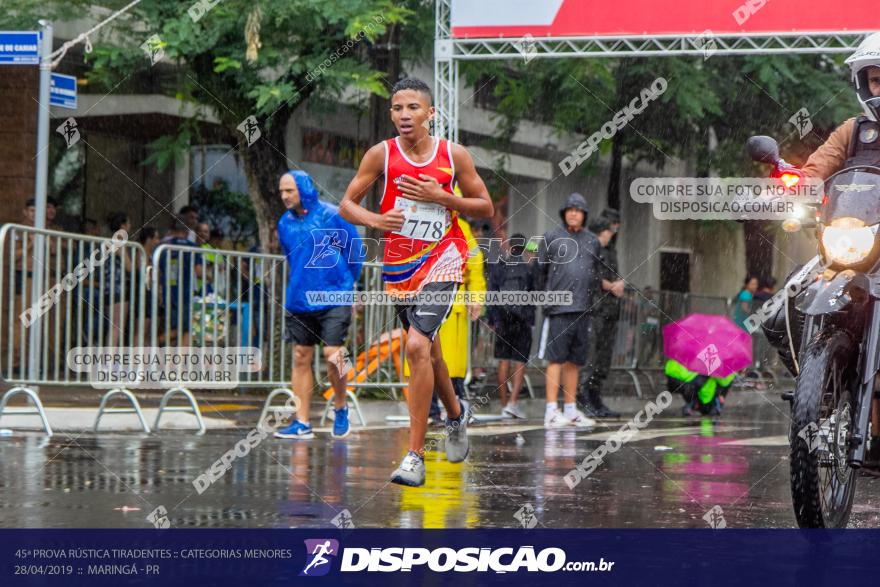 45ª Prova Rústica Tiradentes :: Categorias Menores