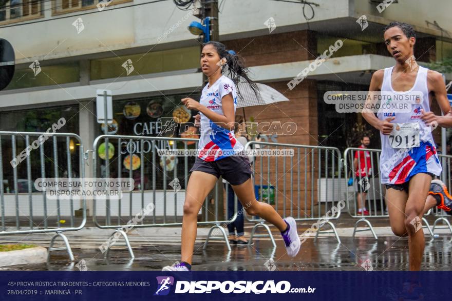 45ª Prova Rústica Tiradentes :: Categorias Menores