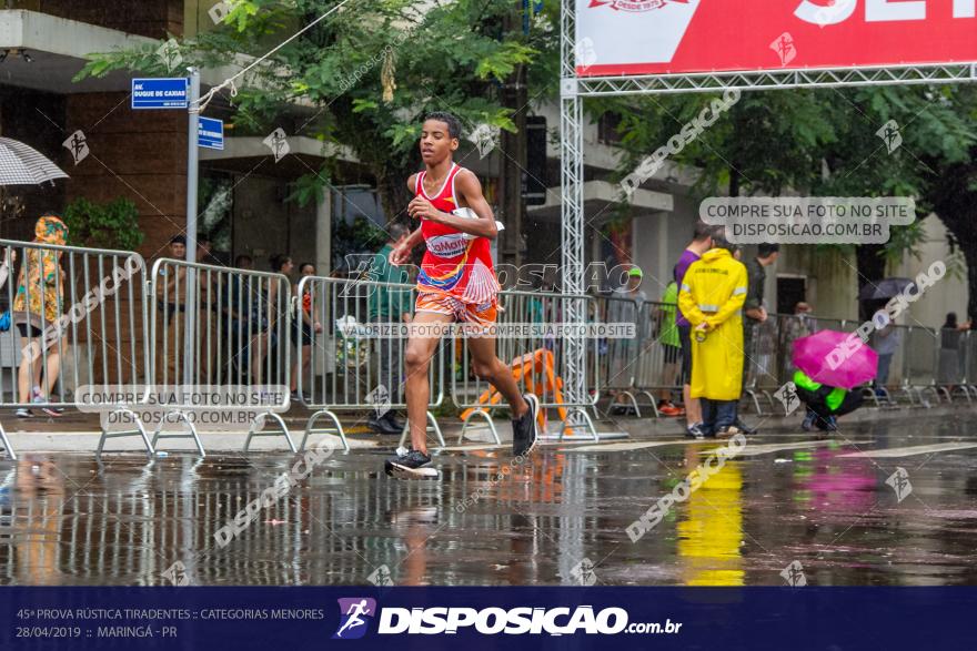 45ª Prova Rústica Tiradentes :: Categorias Menores