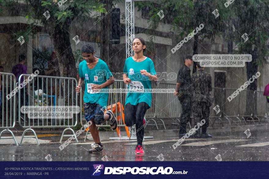 45ª Prova Rústica Tiradentes :: Categorias Menores